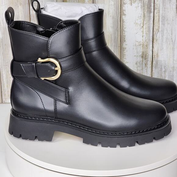 Giani Bernini Shoes - NEW - Giani Bernini Women's Jaynaa Memory Foam Lug Sole Ankle Booties - Size 6 M